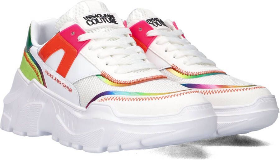 Versace Jeans Couture Verhoog je Sneaker Game met Stijlvolle Witte Leren Sneakers White Dames