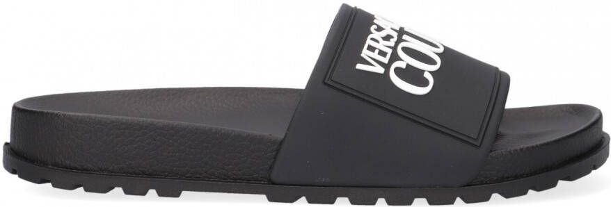 Versace Jeans Zwarte Badslippers Slides Dis Sq2