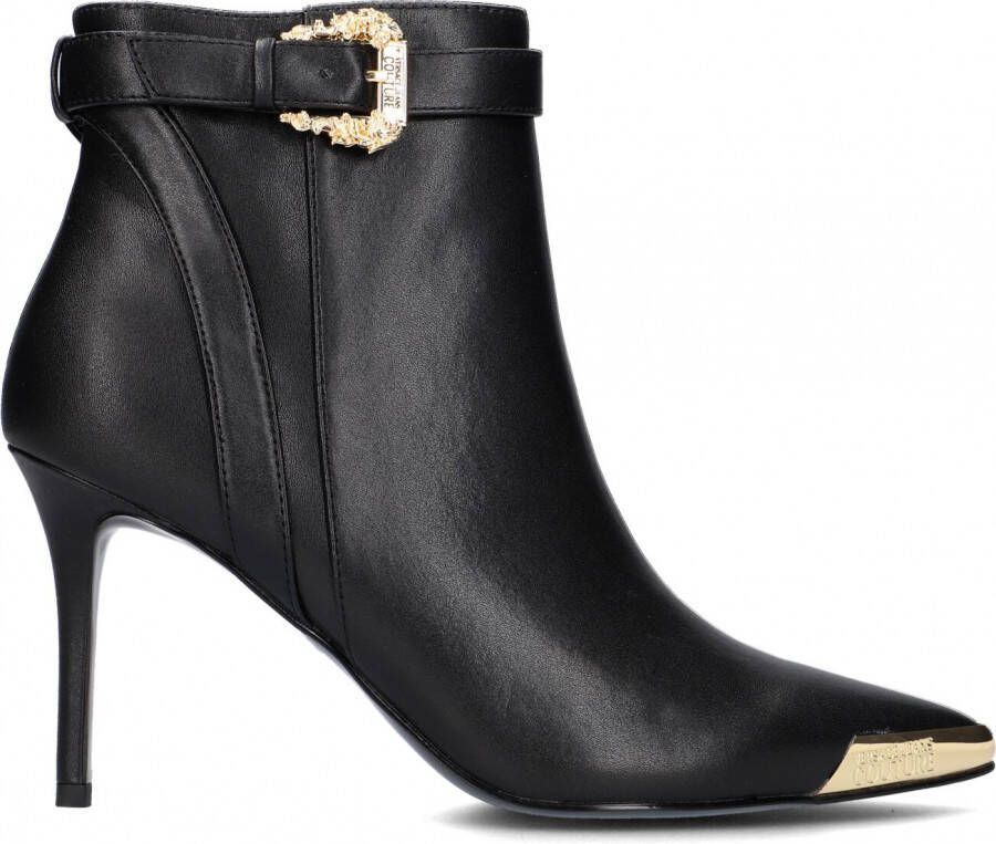 Versace Jeans Couture Tronchetto met vastgebonden zijkant en punt afgewerkt met plaque en logo vrouw 73V3S57-Zp127 zwart Dames