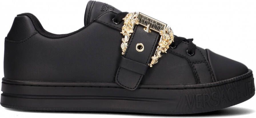 Versace Jeans Fondo Court 88 Dis Lage sneakers Leren Sneaker Dames Zwart