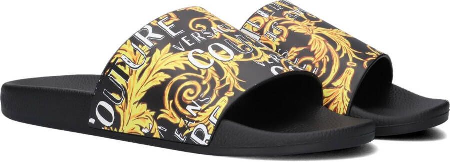 Versace Jeans Zwarte Badslippers Fondo Slide Dis. 38