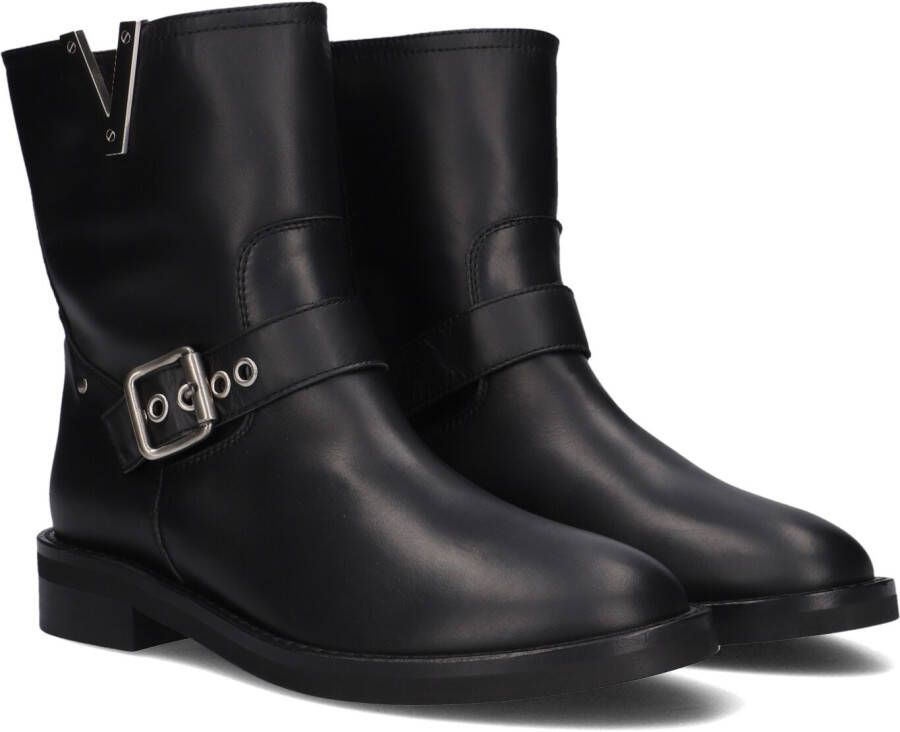 VIA ROMA 15 Enkellaarsjes Dames Malibu 4218 Maat: 40 Materiaal: Leer Kleur: Zwart