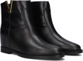 VIA ROMA 15 Enkellaarsjes Dames Santa Monica 2576 Leer Zwart - Zwart
