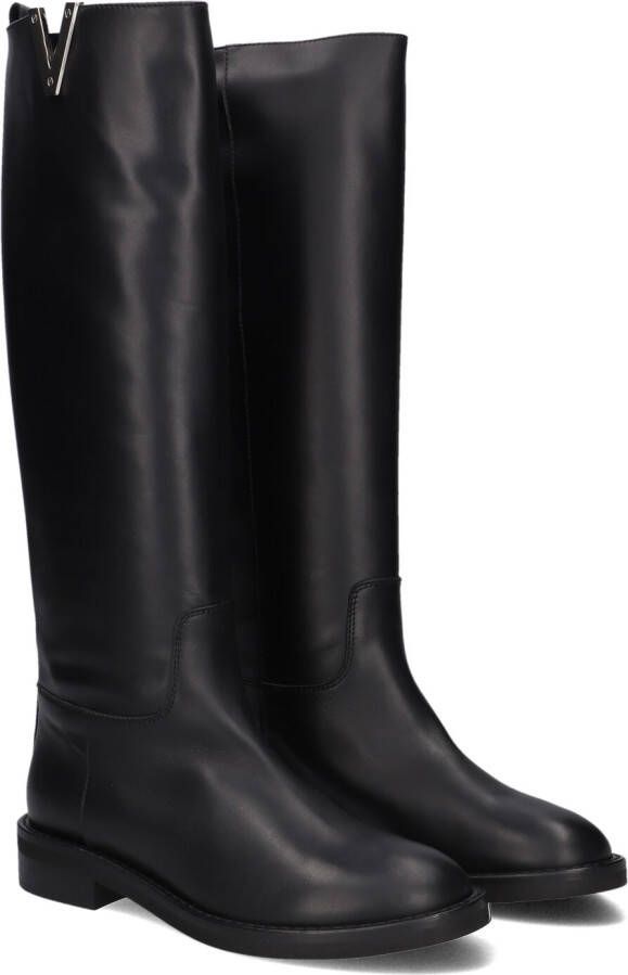 VIA ROMA 15 Hoge Laarzen Dames Malibu 4221 Maat: 39 Materiaal: Leer Kleur: Zwart