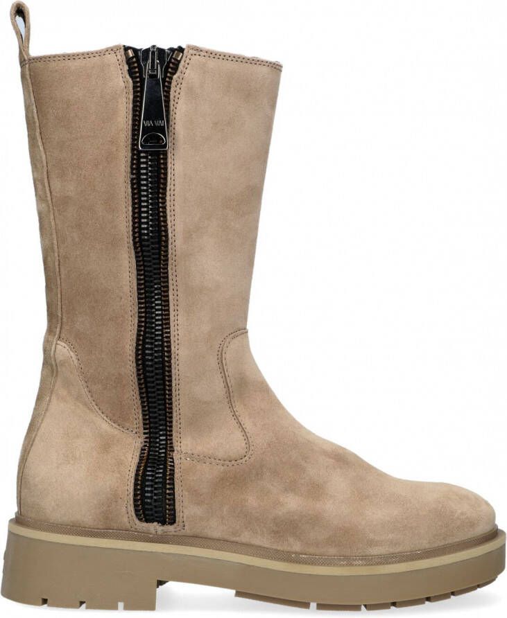 VIA VAI Beige Enkelboots Alexis Macc