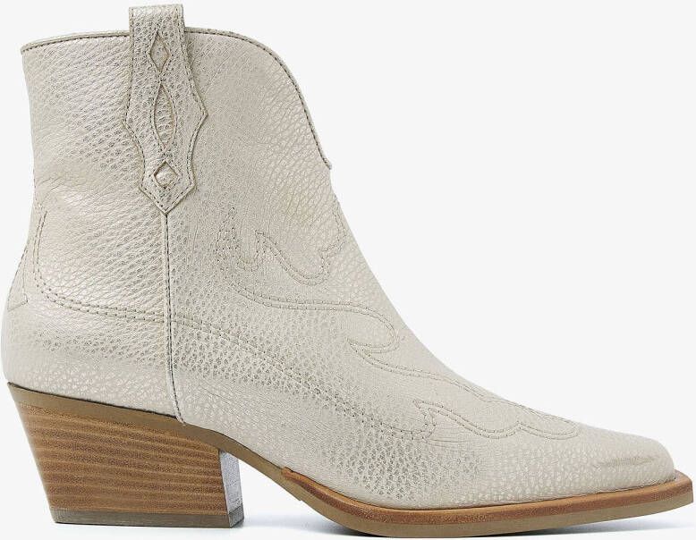 VIA VAI Enkellaarsjes Dames Do Olivia Maat: 39 Materiaal: Leer Kleur: Beige