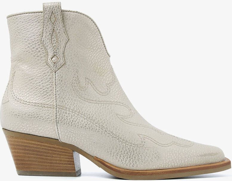 VIA VAI Enkellaarsjes Dames Do Olivia Maat: 42 Materiaal: Leer Kleur: Beige