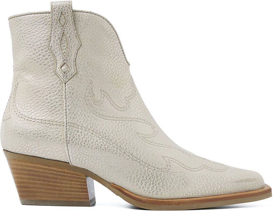 VIA VAI Enkellaarsjes Dames Do Olivia Maat: 41 Materiaal: Leer Kleur: Beige