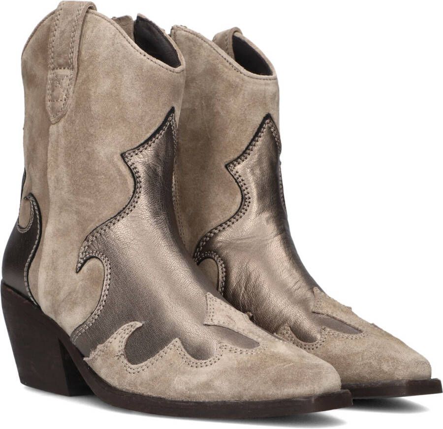 VIA VAI Eveline Riley Enkellaarsjes Enkelboots met rits Dames Taupe