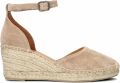 VIA VAI Espadrilles Dames Flora Braid Suède Beige - Beige