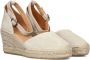 Via Vai Flora Braid Beige Sleehak Sandalen Beige Dames - Thumbnail 1