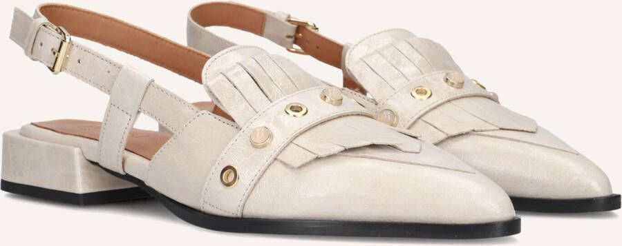VIA VAI Slingbacks Dames Jazz Tammi Maat: 40 Materiaal: Leer Kleur: Beige