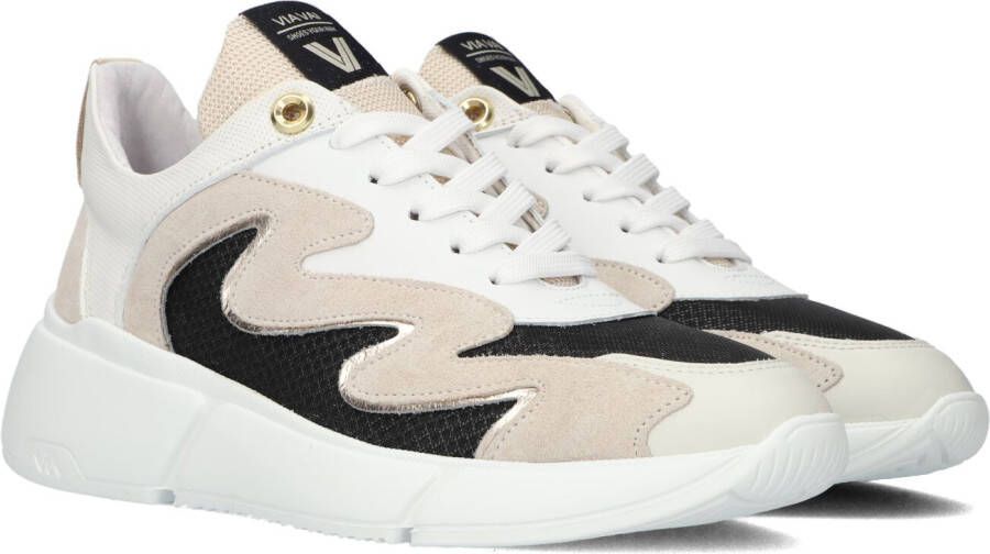 VIA VAI Beige Lage Sneakers Celina