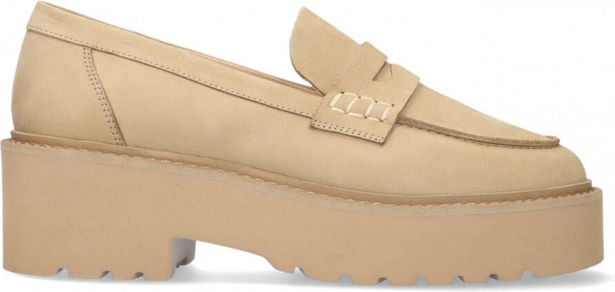 VIA VAI Beige Loafers Lois Bell