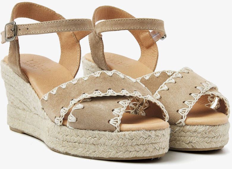 VIA VAI Sandalen Dames Luisa Ayla Maat: 38 Materiaal: Leer Kleur: Beige