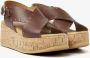 VIA VAI Sandalen Dames Sissel Elaine Maat: 40 Materiaal: Leer Kleur: Zand - Thumbnail 1