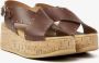 VIA VAI Sandalen Dames Sissel Elaine Maat: 41 Materiaal: Leer Kleur: Zand - Thumbnail 1
