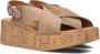 VIA VAI Sissel Raise | suède sleehak sandalen Beige Suede Sandalen met hak Dames - Thumbnail 1