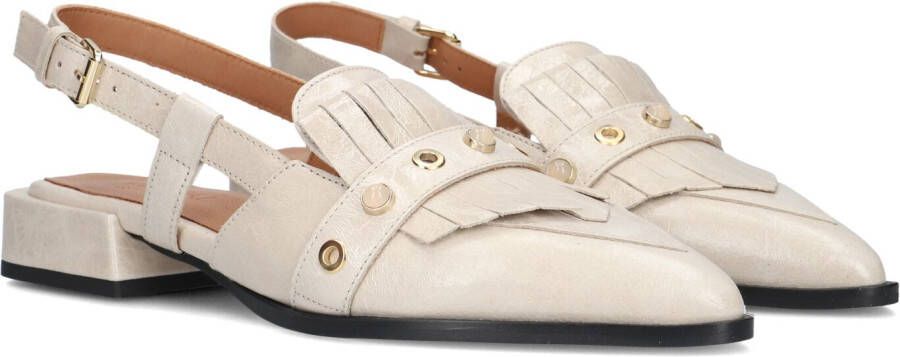 VIA VAI Slingbacks Dames Jazz Tammi Maat: 37 Materiaal: Leer Kleur: Beige