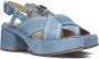 VIA VAI Sandalen Dames Elia Paisley Maat: 39 Materiaal: Suède Kleur: Blauw - Thumbnail 1