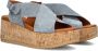 VIA VAI Sandalen Dames Sissel Raise Maat: 39 Materiaal: Suède Kleur: Blauw - Thumbnail 1