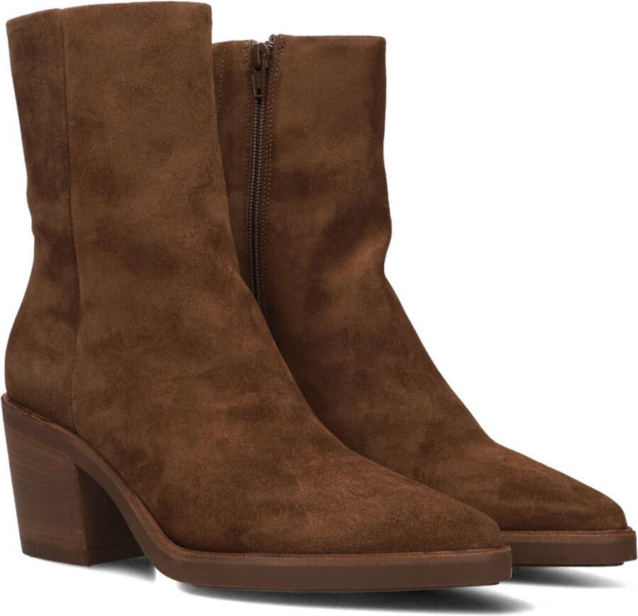 VIA VAI Enkellaarsjes Dames Kailee Maat: 40 Materiaal: Suède Kleur: Bruin