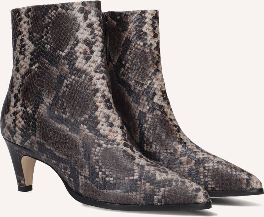 VIA VAI Enkellaarsjes Dames Lina Jackson Maat: 36 Materiaal: Leer Kleur: Bruin