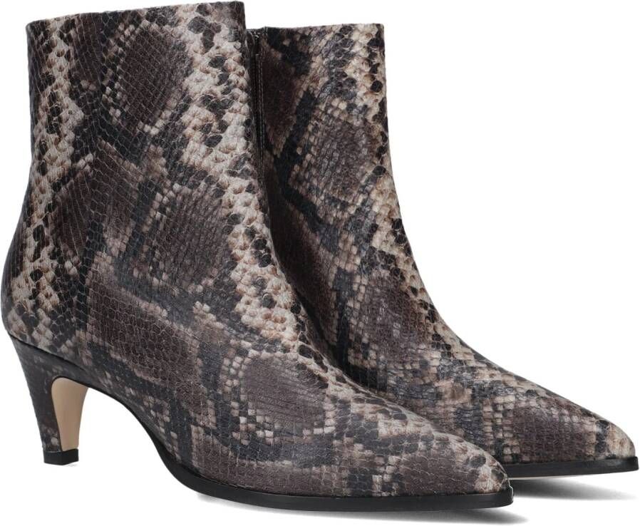 VIA VAI Enkellaarsjes Dames Lina Jackson Maat: 36 Materiaal: Leer Kleur: Bruin