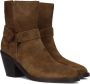 VIA VAI Enkellaarsjes Dames Mara Drew Maat: 39 Materiaal: Suède Kleur: Bruin - Thumbnail 1