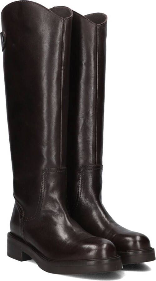 VIA VAI Hoge Laarzen Dames Lucia Rumi Maat: 41 Materiaal: Leer Kleur: Bruin