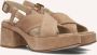 VIA VAI Sandalen Dames Elia Paisley Maat: 36 Materiaal: Suède Kleur: Bruin - Thumbnail 1