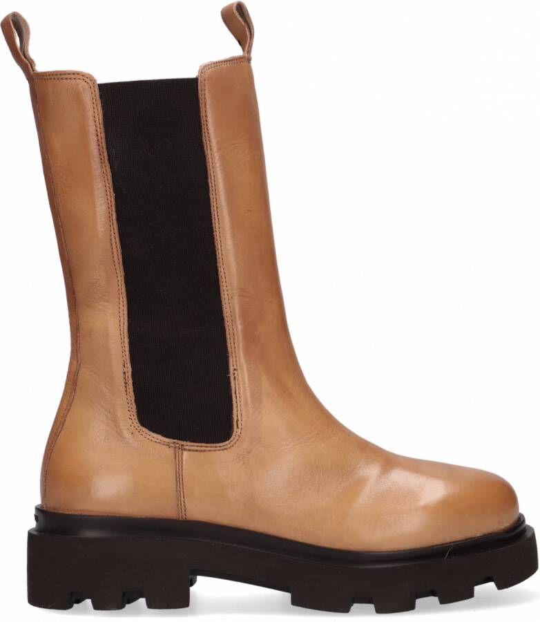 VIA VAI Livia Blake Chelsea boots dames Hoge Laarzen Cognac