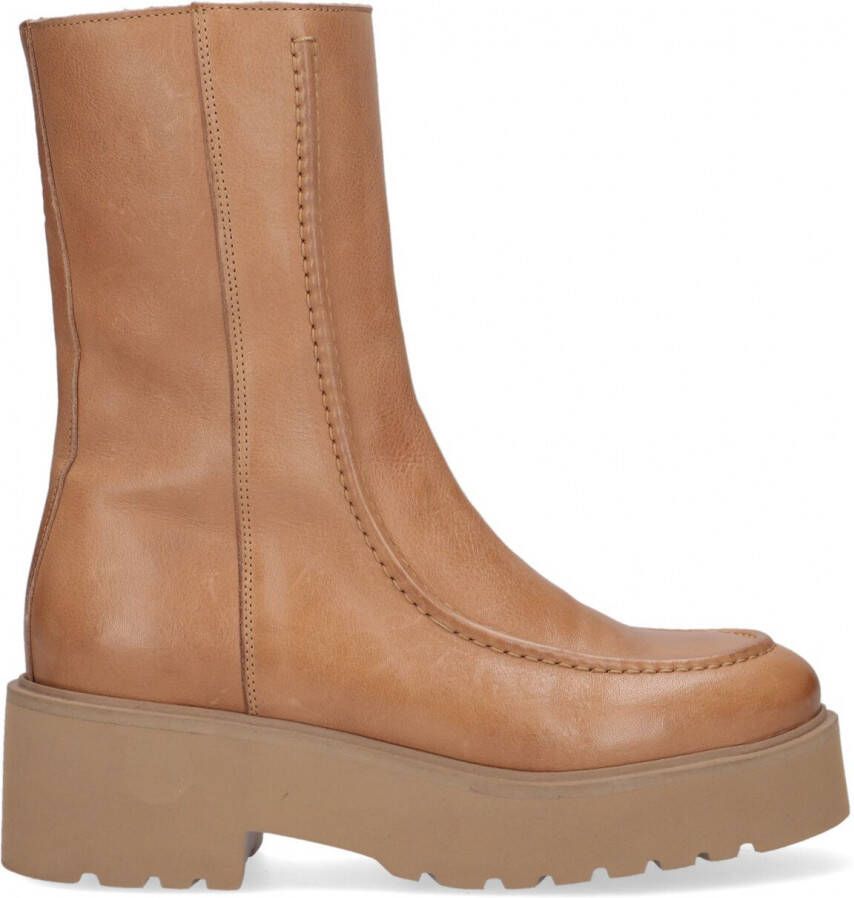 VIA VAI Camel Enkelboots Bobbi Mint