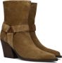 VIA VAI Enkellaarsjes Dames Gioia Fall Maat: 41 Materiaal: Suède Kleur: Camel - Thumbnail 1
