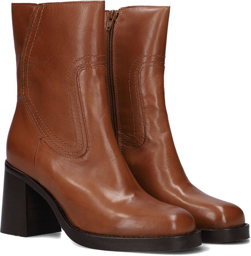 VIA VAI Avery Kate Enkellaarsjes dames Donker cognac