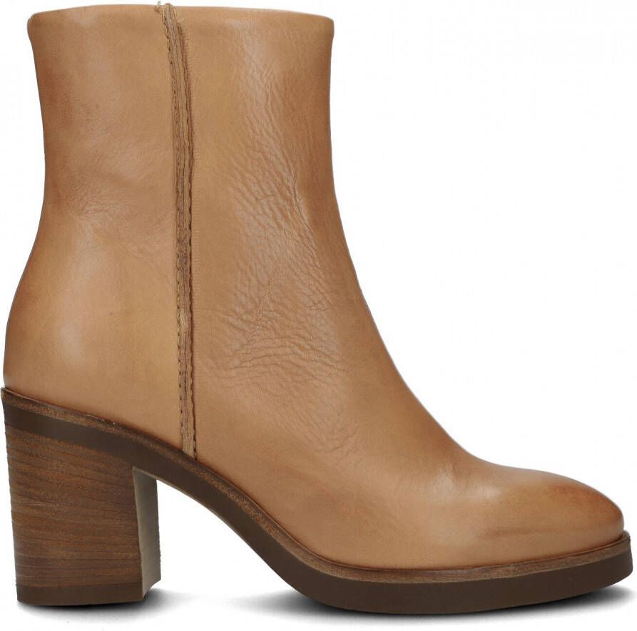 VIA VAI Taara Jade Enkellaarsjes dames Donker cognac - Foto 2