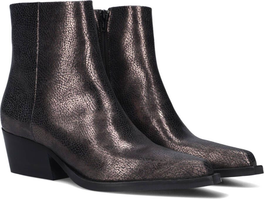 VIA VAI Enkellaarsjes Dames Do Cassidy Maat: 38 Materiaal: Leer Kleur: Bronskleurig