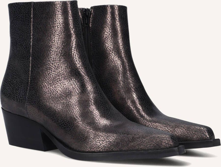 VIA VAI Enkellaarsjes Dames Do Cassidy Maat: 38 Materiaal: Leer Kleur: Bronskleurig