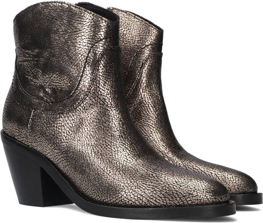 VIA VAI Enkellaarsjes Dames Mara Denver Maat: 38 Materiaal: Leer Kleur: Brons