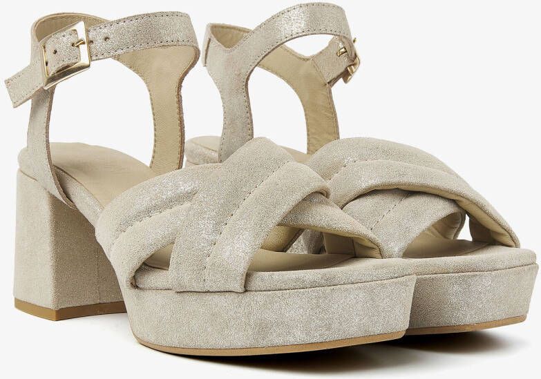 VIA VAI Sandalen Dames Cassia Gabriell Maat: 42 Materiaal: Leer Kleur: Goud