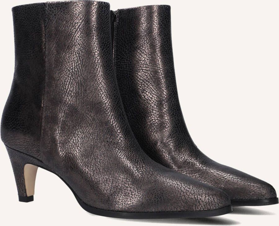 VIA VAI Enkellaarsjes Dames Lina Jackson Maat: 39 Materiaal: Leer Kleur: Grijs