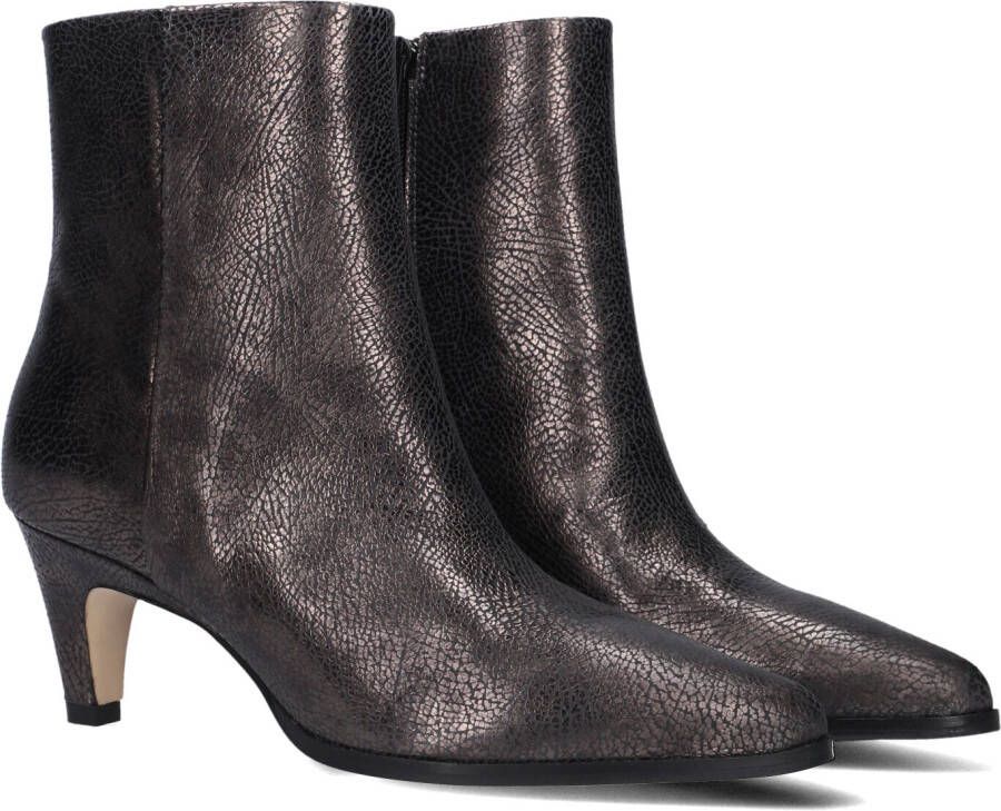 VIA VAI Enkellaarsjes Dames Lina Jackson Maat: 38 Materiaal: Leer Kleur: Grijs
