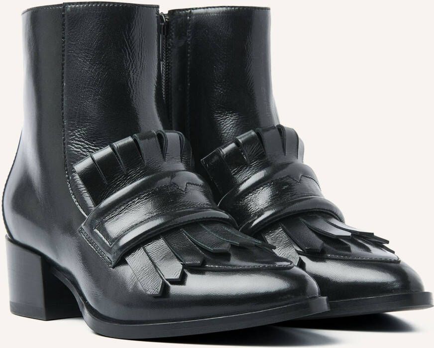 VIA VAI Enkellaarsjes Dames Rose Hannah Maat: 42 Materiaal: Leer Kleur: Grijs