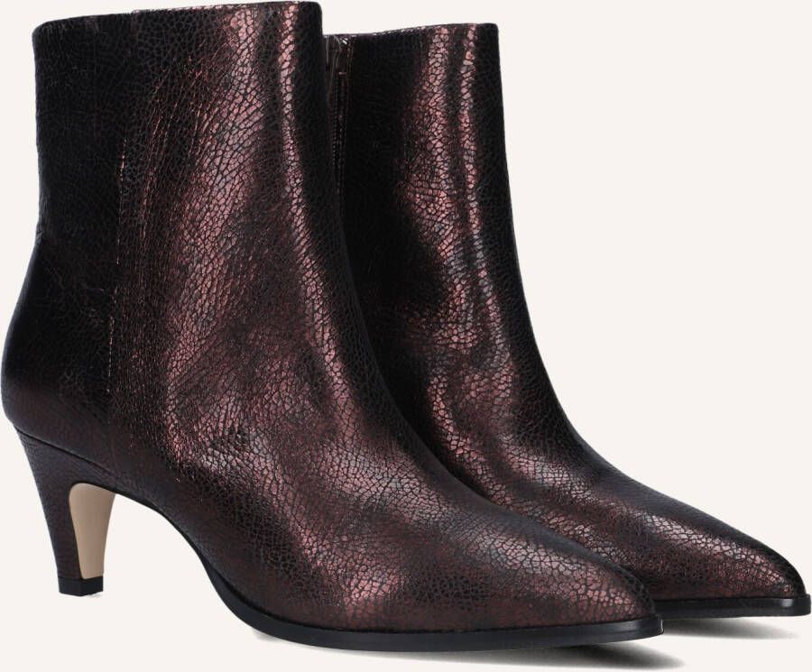 VIA VAI Enkellaarsjes Dames Lina Jackson Maat: 40 Materiaal: Leer Kleur: Paars