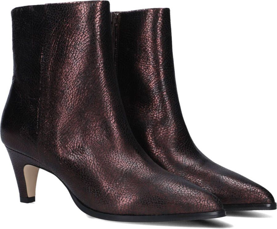 VIA VAI Enkellaarsjes Dames Lina Jackson Maat: 38 Materiaal: Leer Kleur: Paars
