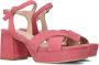VIA VAI Cassia Six Roze Suede Sandalen met hak Dames - Thumbnail 1