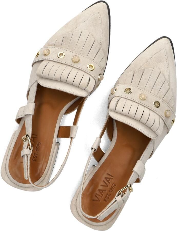 VIA VAI Jazz Tammi Slingbacks dames Suède Beige - Foto 2