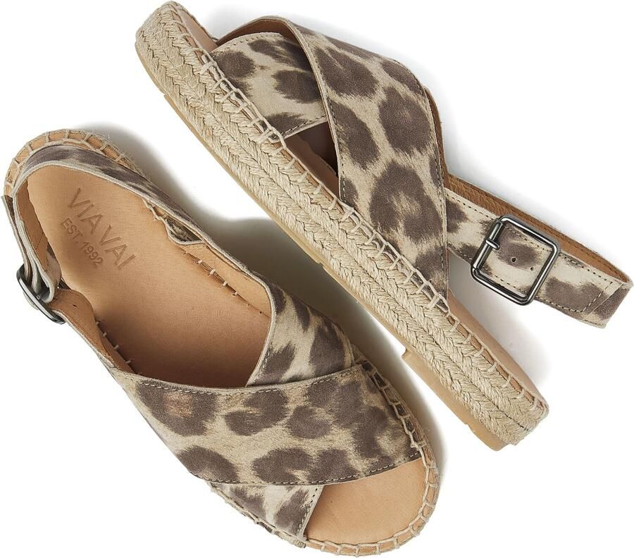 VIA VAI Sandalen met Hak Dames Mondi Isabella Maat: 41 Materiaal: Leer Kleur: Beige - Foto 3