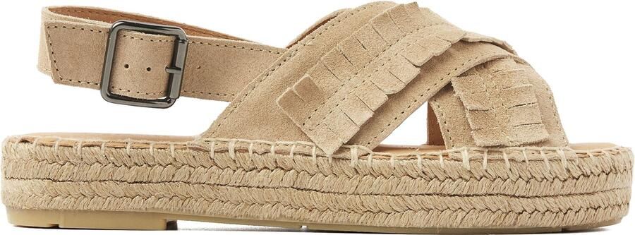 VIA VAI Sandalen met Hak Dames Mondi Noel Maat: 42 Materiaal: Suède Kleur: Beige - Foto 5