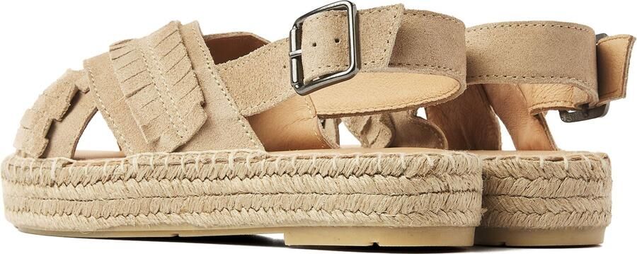 VIA VAI Sandalen met Hak Dames Mondi Noel Maat: 42 Materiaal: Suède Kleur: Beige - Foto 4